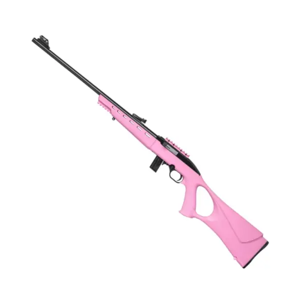 Rifle CBC 7022 Way Semiautomático Calibre .22LR Cano 21" Oxidado Coronha Thumbhole Polimero Rosa - Imagem 3