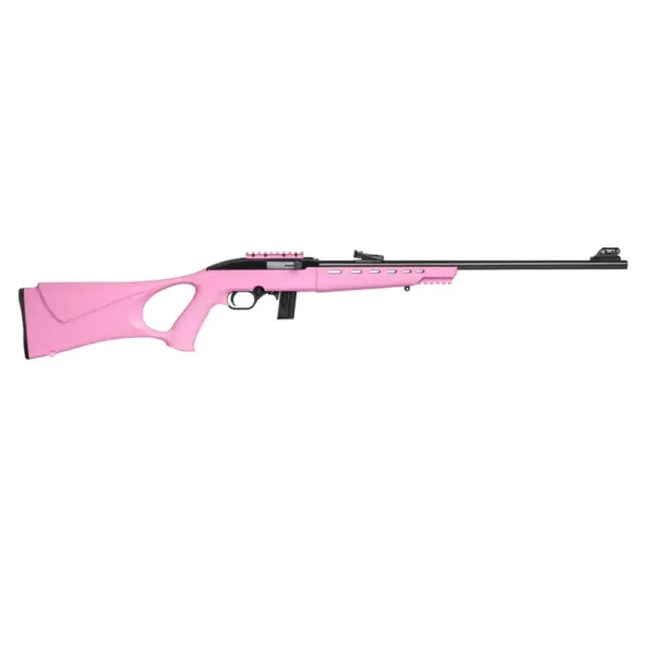 Rifle CBC 7022 Way Semiautomático Calibre .22LR Cano 21" Oxidado Coronha Thumbhole Polimero Rosa - Imagem 2
