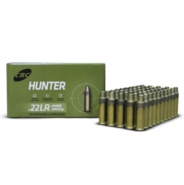 Munição CBC 22 LR Hyper Precision 33GR