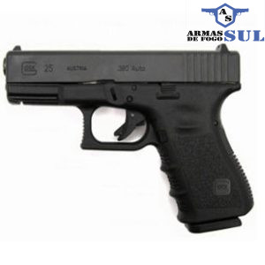 Glock 16 - Pistola G25 Calibre .380 Oxidada 16 Tiros