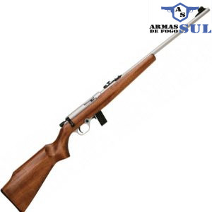 RIFLE CBC 8022 CROMADO CALIBRE 22 LR 10 TIROS MADEIRA