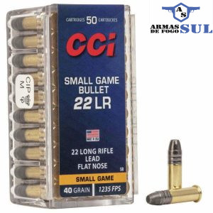 Munição CCI 22LR SGB SMALL GAME 40GR – CX 50