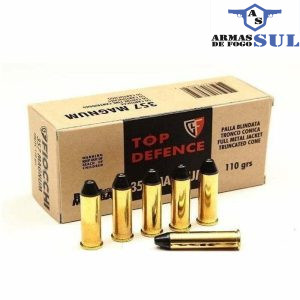Munição Fiocchi 357 MAGNUM FMJTC BLACK MAMBA 110gr – Cx 50