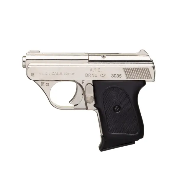 Pistola Alfa Proj Brno A.T.C CZ3035 Calibre .25 Cano 2,12" Nickel