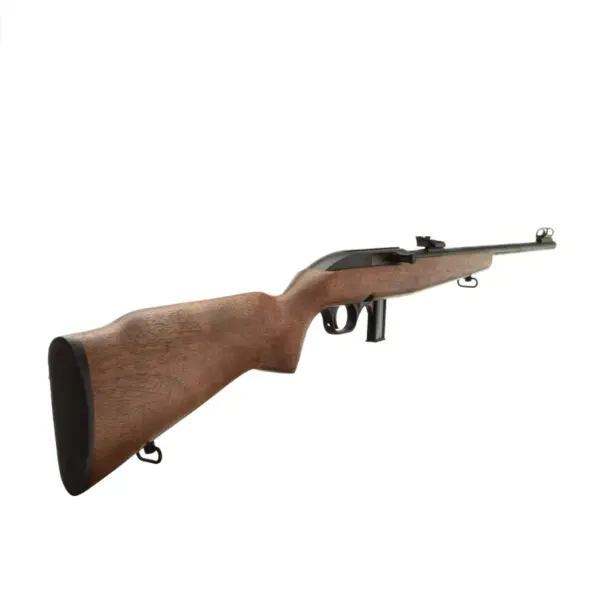 Rifle CBC 7022 Semiautomático Calibre .22LR Cano 21" Oxidado Coronha Madeira - Imagem 4