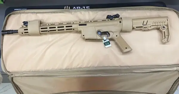 Rifle  CBC Delta Cal.22LR Cano 14.5" Oxidado Coronha Retrátil Tan - Imagem 2