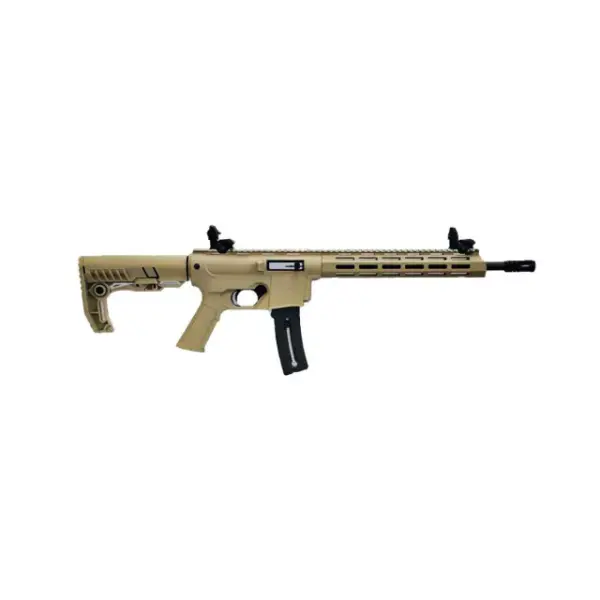 Rifle  CBC Delta Cal.22LR Cano 14.5" Oxidado Coronha Retrátil Tan - Imagem 4